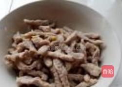 酱炒芹菜肉丝的做法图解2