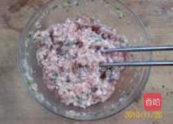 荠菜鲜肉百叶包的做法图解2