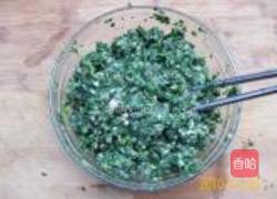 荠菜鲜肉百叶包的做法图解4