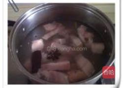 百叶结烧肉的做法图解3