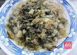 咸菜炒百叶的做法图解2