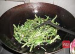 黄豆酱甜椒扁豆角炒肉的做法图解5