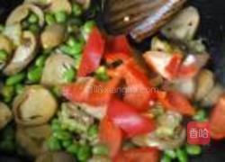 虾油草菇炒毛豆的做法图解12