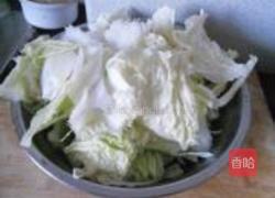 白菜炖冻豆腐的做法图解2