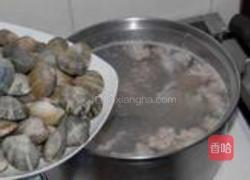 花蛤鱼头粥的做法图解5
