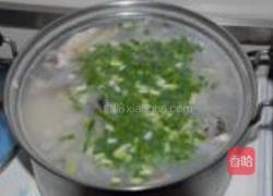 花蛤鱼头粥的做法图解9