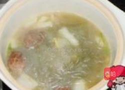 丸子冻豆腐粉条煲的做法图解1