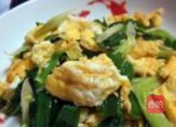 蒜苗炒蛋的做法图解4