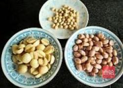 花生莲子豆浆的做法图解1