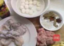 红烧鹌鹑蛋墨鱼仔的做法图解3