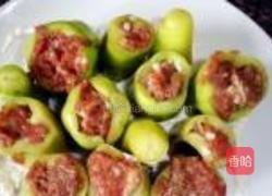 黑胡椒煎酿辣椒的做法图解2