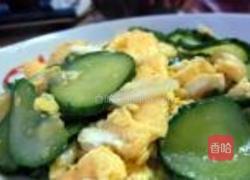 黄瓜炒蛋的做法图解4