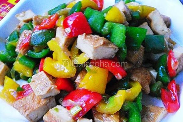 彩椒豆干丁