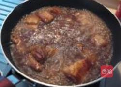 红烧肉焖豆角干的做法图解4