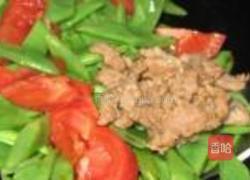 番茄肉片炒芸豆的做法图解7