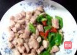 毛豆香干炒肉丁的做法图解8