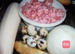 红烧象眼丸子的做法图解1