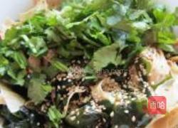 拌螺旋藻豆腐皮的做法图解4