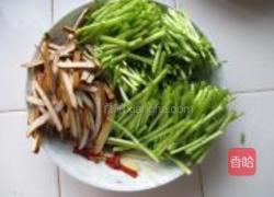 芦蒿炒豆干的做法图解2