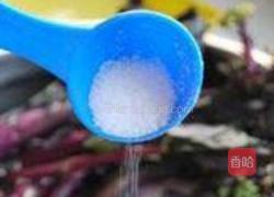 炝炒红菜薹的做法图解1