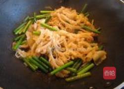 蒜苔牛百叶的做法图解5