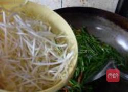 韭菜豆芽炒粉丝的做法图解8