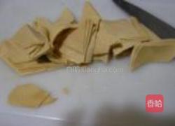 丝瓜烧百叶的做法图解2