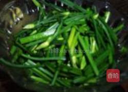 韭苔炒肉丝的做法图解2