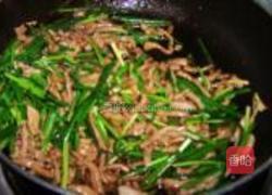 韭苔炒肉丝的做法图解6