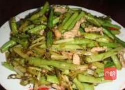 咸菜豆角炒肉丝的做法图解7