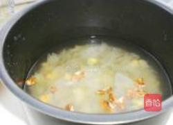 冰糖银耳核桃粥饭的做法图解3