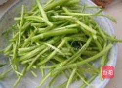 芦蒿炒香干的做法图解1