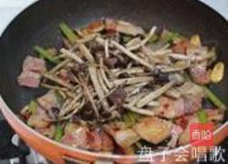 茶树菇炒咸肉的做法图解11