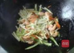 韭黄炒虾仁的做法图解4