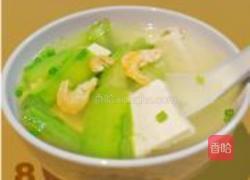 海米丝瓜豆腐汤的做法图解8
