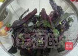 腊肉红菜苔的做法图解1