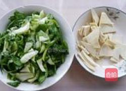 青菜烧百叶的做法图解2