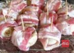 烤咸肉蘑菇的做法图解5
