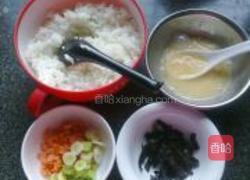 海苔蒜香炒饭的做法图解2
