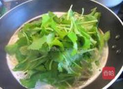 鸡肝芥菜小米面的做法图解3