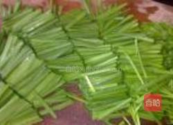 韭菜豆芽炒果条的做法图解4