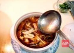 红白豆腐酸辣汤的做法图解9