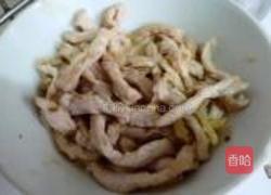 芹菜炒肉丝的做法图解4