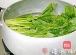 银鱼翡翠羹的做法图解3