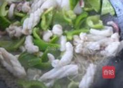 青椒鱿鱼花的做法图解7