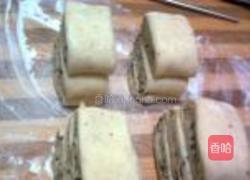 黑芝麻核桃花卷的做法图解5