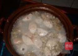 丸子芥菜沙锅煲的做法图解3