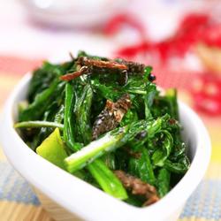 豆豉鲮鱼油麦菜的做法[图]