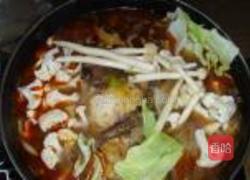 麻辣碟鱼头烩面的做法图解7
