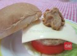 花生鸡肉汉堡的做法图解7